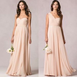 Jenny Yoo/ BHLDN Bridesmaid Dress, Blush, Size 4